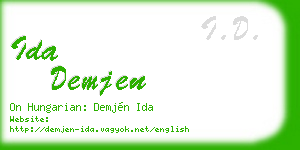 ida demjen business card